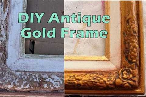 Restoring Wood Frames: DIY Antique Gold Frame