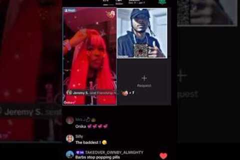 Celebrities on TikTok Nicki Minaj jrrealzz ￼preview song live