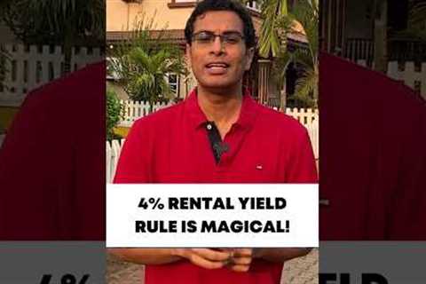 4% Rental Yield Rule - A MAGIC? #shorts #realestate