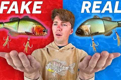 KNOCKOFF vs REAL Fishing Lures Test!