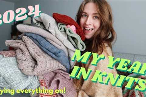 MY YEAR IN KNITS | everything I knit in 2024, my third year as a knitter!