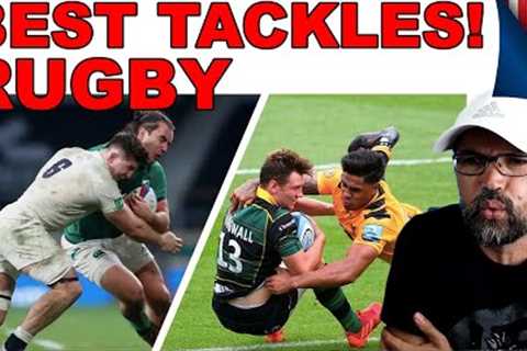 American Coach Reaction to BEST Rugby Tackles!
