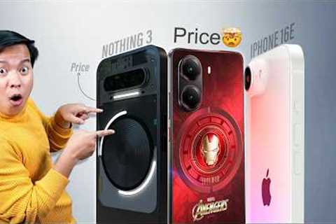 Nothing phone 3 Price?, 7500mAh Battery Phone , iPhone 16E , Samsung Galaxy A56 , Poco X7 Pro price?