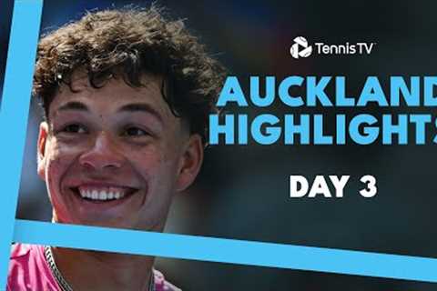 Mensik vs Shelton; Monfils Takes On Struff &amp; More 💥 | Auckland 2025 Highlights Day 3