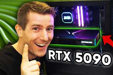 I Was The FIRST To Game On The RTX 5090 - NVIDIA 50 Series Announcement