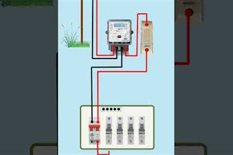6 Way MCB Box Connection | Distribution Box Wiring Connection #shorts #youtubeshorts