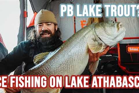 Was This My Personal Best Lake Trout? Lake Athabasca Ice Fishing