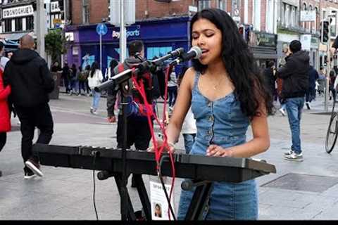 Blinding Lights on Grafton Street with Brinda Irani. (The Weeknd) cover.