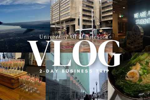 TRAVEL VLOG | Come with me on a 2-Day Business Trip | Chemistry Major | University Of Minnesota