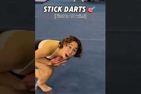 STICK DARTS 🎯😂 #gymnastics #gymnast #sports #gym #darts #olympics #olympic #sport #fail #fails