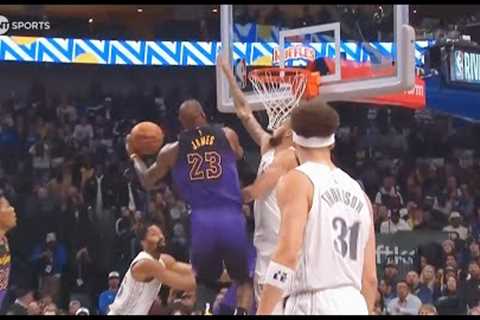 LeBron James Tries To End Dereck Lively's NBA Career With Windmill  Posterizer Dunk! Lakers vs Mavs