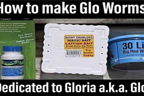 How to make Glo Worms with Worm Glo for best catfish bait recipe  - redworms and nightcrawlers