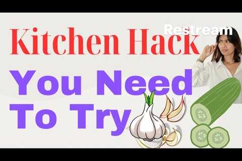 Time-Saving Hacks. Peel Garlic &amp; Cucumber Easily