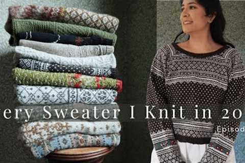 Knitting Podcast Ep. 12 - Every Sweater I Knit 2024 with Try-On | Colorwork Sweaters!