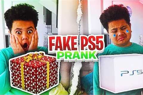 Kid Gets Surprised with Fake 2020 PS5 For Christmas PRANK! *HE FREAKED OUT*