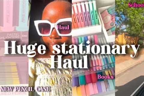 Stationary shopping+ Huge Haul |• back to School 2025🤍🌺