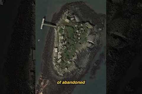 Exploring abandoned military base on a remote island! 😱 #abandonedplaces #googleearth #adventure