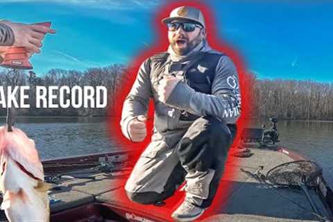(PT 2) WE CAUGHT A LAKE RECORD BAG! New PB &amp; GIANT BASS In Winter Bass Tournament @FISH4FIVE