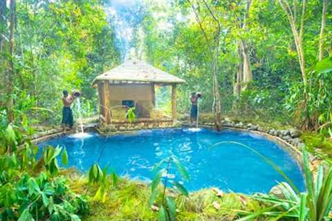Building a SWIMMING POOL Paradise with Bushcraft Skills