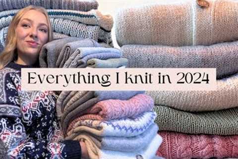 Everything I knit in 2024 with try on | What Hannah Knits knitting podcast