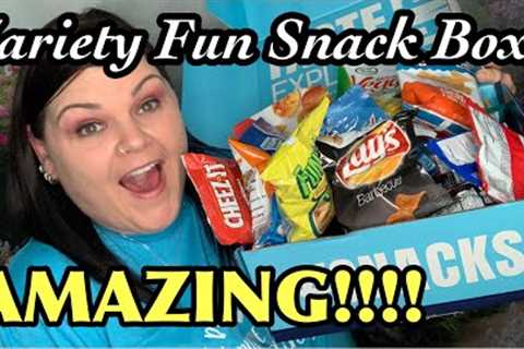 ✨NEW✨ Variety Fun // AMAZING Snack Subscription Box Unboxing +Coupon ... SOOO Good!!