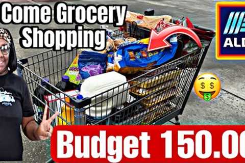 Budget Friendly Grocery shopping at Aldi feeding my family of 6 on $150.00 #aldi #groceryshopping