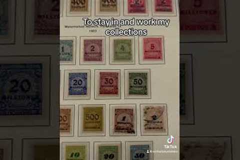 Working my stamp collection #philately #collection #stampscollection #hobby #stampcollecting