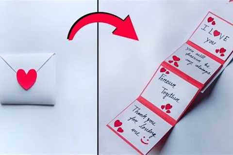 DIY 💌 Handmade Love Letter for Love 💌 Love Card for Your Lover/Boyfriend 💗 (They're gonna love..