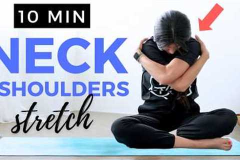 10 min Yoga for Neck Pain &amp; Upper Back Knots