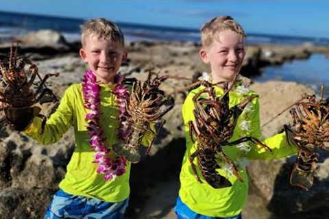 9 Days Fishing &amp; Foraging in Hawaii - Lobster Diving + Spearfishing Catch &amp; Cook