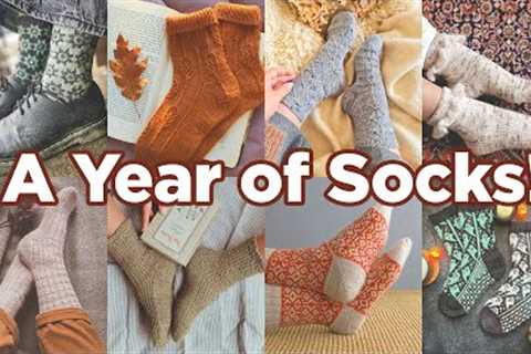 12 Sock Knitting Patterns to Knit Every Month of the Year!