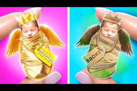 RICH MOM Vs BROKE MOM! *Cool Gadgets &amp; Awesome Parenting Hacks* by BamBamBoom!