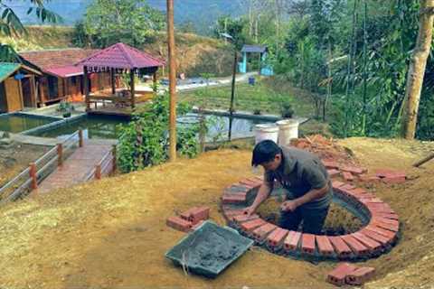 The process of building an environmentally friendly incinerator. Forest Life skills