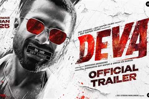 Deva | Official Trailer l Shahid Kapoor | Pooja Hegde | Rosshan Andrrews | In Cinemas 31stJanuary