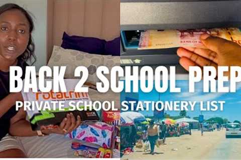 Run Errands With Me/Back To School Prep/Private School in Namibia Stationeries List/Outapi, Namibia.