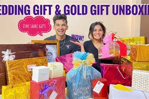 Wedding Gift and Gold Gift Unboxing 🎁🤩 #gift #wedding #unboxing #dailyvlog