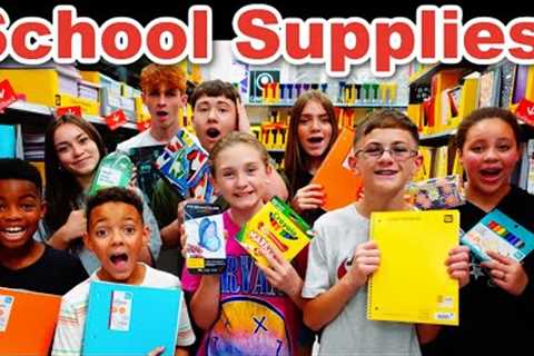 School Supplies for 10 kids! | Back To School 2024! | School Supplies Haul!