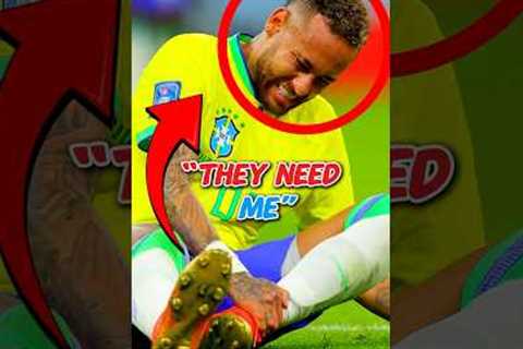 NEYMAR JR’S INJURY LEAD TO THIS ICONIC FOOTBALL MOMENT😱🇧🇷 What Do You Think About This? #neymarjr