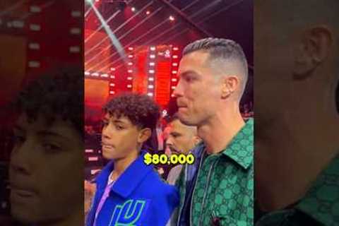 Ronaldo Reveals How Much Cristiano Jr. Earns and Spends Every Month! 😳😱 #shorts #shortsfootball