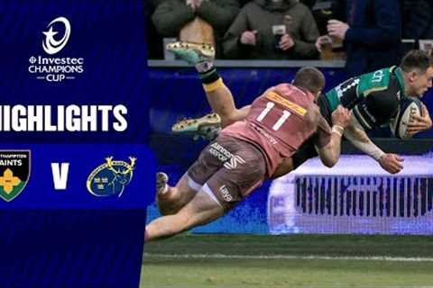 Extended Highlights - Northampton Saints v Munster Rugby Round 4 | Investec Champions Cup 2024/25