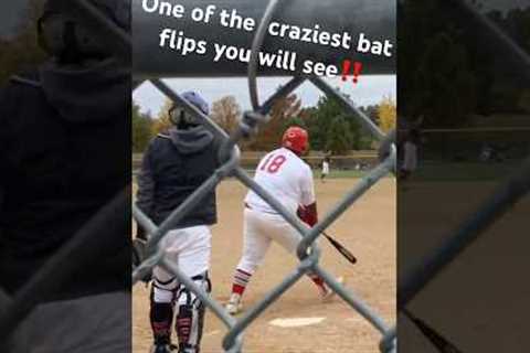 One of the craziest bat flips you will see ￼#shorts #baseball #dingers #trending #mlb #homerun #fyp