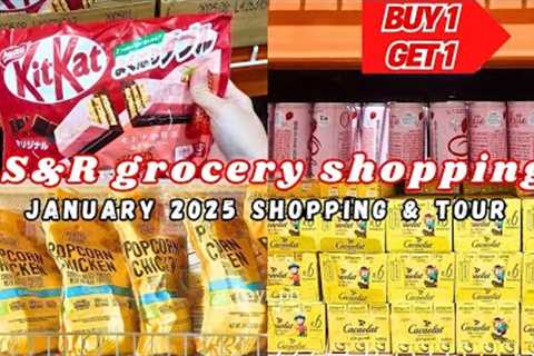 S&amp;R GROCERY SHOPPING | BUY 1 GET 1 | grocery food haul with prices ... | costco of the..