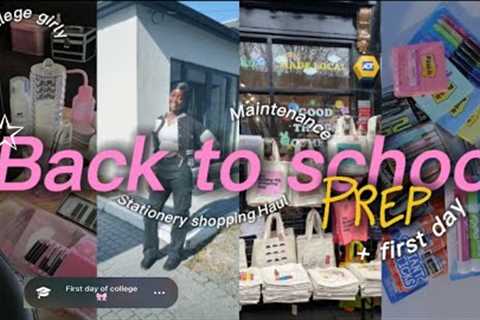 Back to school prep🎀[ stationery shopping, first day, grwm,haul] #back2school #backtoschool #grwm