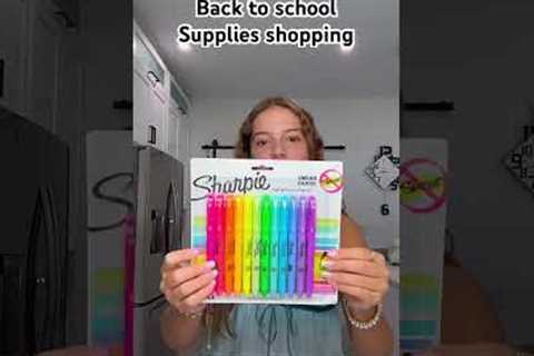 Back to school supplies haul