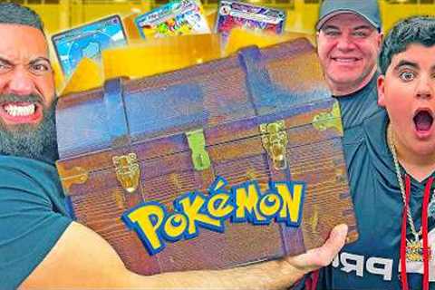 OPENING GIANT POKEMON CHEST WITH AJ & BIG JUSTICE!