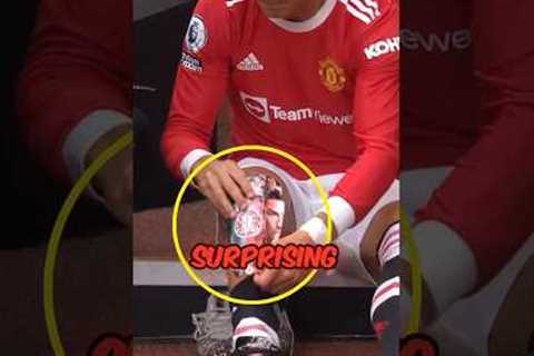 Ronaldo Wears Surprising Leg Band During Match for Heartfelt Reason! 🇵🇹❤️ #shorts