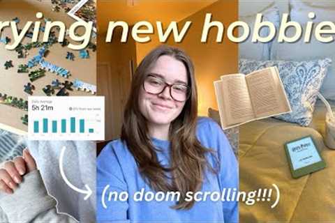 2025 IS THE YEAR OF HOBBIES: bringing down my screen time, winter activities, cozy hobbies to try!