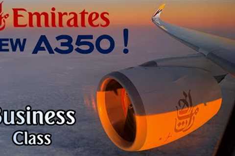 Emirates first Airbus A350 !  BUSINESS CLASS -  🇦🇪 Dubai - Edinburgh 🇬🇧  [FULL FLIGHT REPORT]