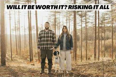 Abandoned land transformation. Building a life off-grid.
