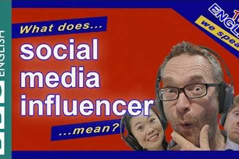 What is a 'social media influencer'?